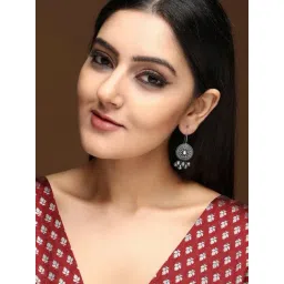 Rubans Silver Plated White Earrings for Women-picture-22