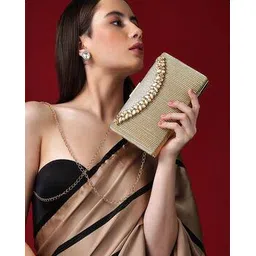 rubans Women Embellished Box Clutch-picture-25