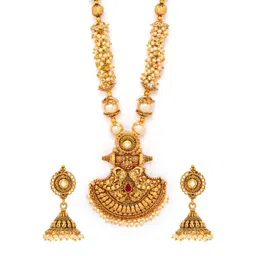Rubans Women Gold-Plated Handcrafted Jewellery Set image 5