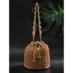 rubans Women Gold Potli-picture-13