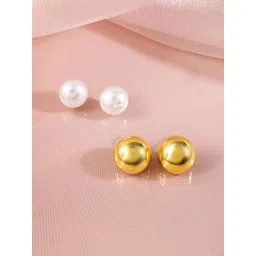 Rubans Voguish Circular Studs Earrings-picture-15