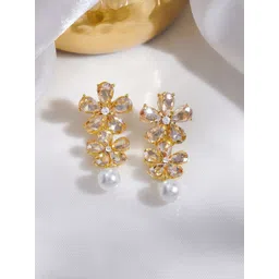 Rubans Voguish Floral Drop Earrings-picture-16
