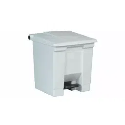 RUBBERMAID Legacy Step-On 30L White Pedal Plastic Waste Bin, FG614300WHT-picture-29