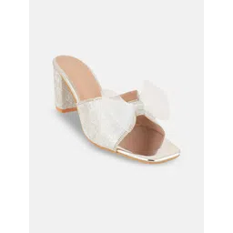 Rubeezz Women Embellished Block Sandals with Bows-image-38