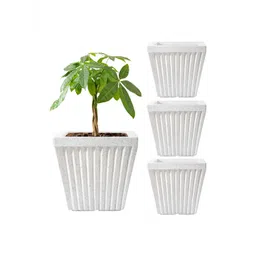 RUBOXA 4Pcs White UV ProtectedPlanters-image-17