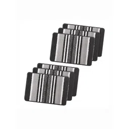 RUBOXA 6-Pcs Grey & Black Striped Anti-Skid Rectangle Doormats-picture-26