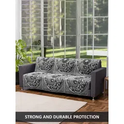 RUBOXA Black & White Printed Other Sofa Cover image 3
