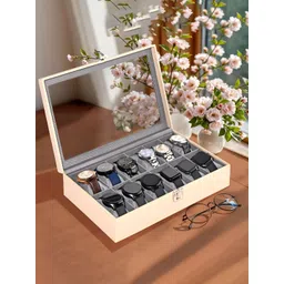 RUBOXA Cream-Coloured Set of 1 Regular Multi-Utility Organisers-image-23