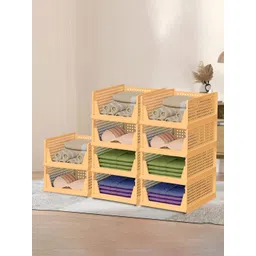 RUBOXA Cream-Coloured Set of 6 Regular Multi-Utility Organisers-image-28