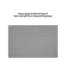 RUBOXA Grey Set of 2 Floral Anti-Skid Cotton 6-Seater Table Cover image 5