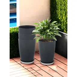 RUBOXA Plain Tower 4-Pcs Grey UV-ProtectedPlanters-image-12