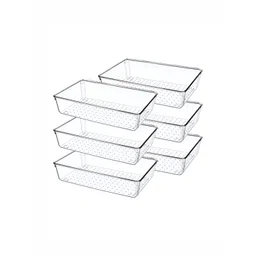 RUBOXA Transparent 6 Pieces Acrylic Drawer Organisers-picture-40