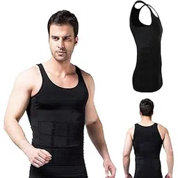 rubs Vest Slim and Lift Tummy Tucker Body Shaper for Men Size XLarge - Black-picture-15