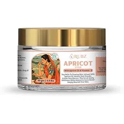 Rubz Apricot Body Scrub for Tan Removal | Exfoliator Creamy Bathing Body Scrub for Dry Skin | Exfoliating Scrub for Body for Women and Men | Natural and Vegan - 50gm-picture-52