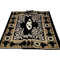 rudra decor Black Cotton Carpet image 2