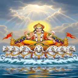 rudra retailers Surya Dev Photo Frame for Pooja Room | 8x12 Inches Religious Wall & Table Decor Religious Frame-picture-13