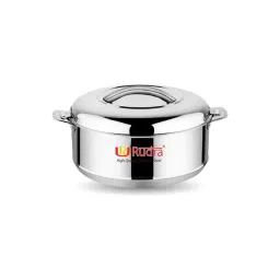 Rudra Silver Stainless Steel Casserole with PU Insulated & Easy to carry (35 L)-picture-24