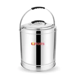 Rudra Silver Stainless Steel Casserole with Side Handle-picture-17