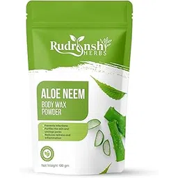 RUDRANSH HERBS Aloe Neem Body Wax Powder For Quick Hair Removal Painless In Herbal Formulation | Hair Removal Wax Powder With Aloevera & Neem Flavors For All Skins Types. - 100gm-picture-41