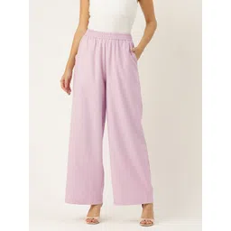 Rue Collection Relaxed Straight Fit Pure Cotton Trousers-picture-26