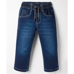 RUFF Denim Woven Full Length Washed Jeans - Navy Blue-picture-21