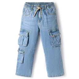 RUFF Full Length Washed Denim Jeans - Light Blue-picture-24