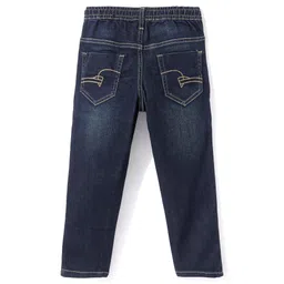 Ruff Full Length Washed Denim Jeans - Mud Blue image 2