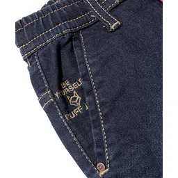 Ruff Full Length Washed Denim Jeans - Mud Blue image 4