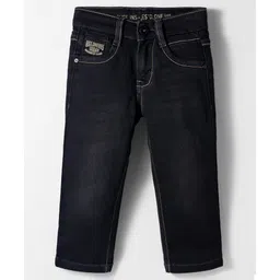 Ruff Woven Full Length Washed Denim Jeans - Charcoal Grey-picture-32