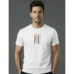 ruggstar Men Graphic Print Round Neck Polyester White T-Shirt-picture-27