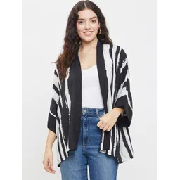 Ruhaans Striped Open Front Shrug-picture-49