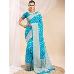 Rujave Ethnic Motifs Zari Pure Crepe Banarasi Saree-picture-21