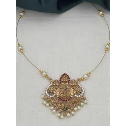Rujve Jewellery Gold-Plated Stone-Studde and Beaded Jewellery Set-picture-26