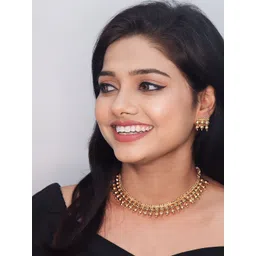 Rujve Jewellery Gold-Plated Traditional Jewellery Set image 1