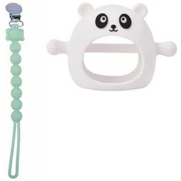 rukan Baby Pacifier Chain Soother Toy& Teether, 3 to 48 months Toddler (White/Green) Soother-picture-10