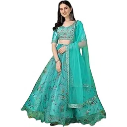 rukha fab Semi-Stitched Net Satin Blend Lehenga Choli for Women | Embroidered Traditional Indian Wear for Wedding & Festive Occasions-picture-24