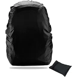 RUKSHV Waterproof Rain Cover for Backpack – Adjustable & Foldable Bag Protector with Reflective Strip, Anti-Slip Elastic, Fits 20L to 45L Bags – Black-picture-24