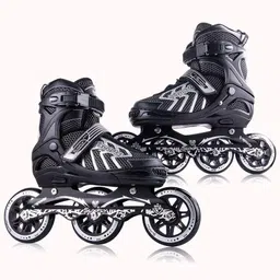 rumqol 3 Wheel Inline Skates Skating Shoes for Boys and Girls Quad Roller Skates - Size 4 to 12 UK-picture-45
