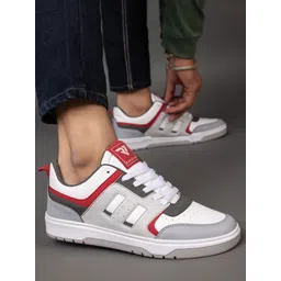 RUN SEVEN Men Colourblocked Lace Up Sneakers-picture-22