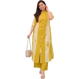 RUNICHA Women Dyed Regular Kurta with Palazzos-picture-39