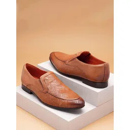 Ruosh Men Perforated Leather Loafers-picture-14