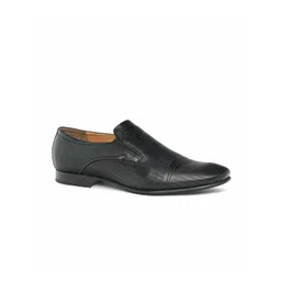 Ruosh Men Textured Leather Formal Loafers-picture-13