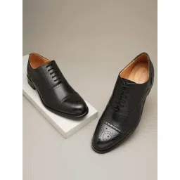 Ruosh Men's Black Oxford Shoes-picture-16