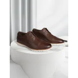 Ruosh Men's Otes Camel Derby Shoes-picture-27