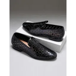 Ruosh Men's The Kotan Black Loafers-picture-11