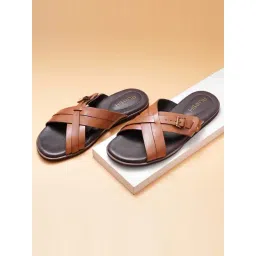 Ruosh Men's The Rio Tan Cross Strap Sandals-picture-25