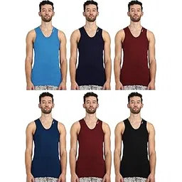 rupa frontline Men's Cotton Western 700071, Contact Vest (Pack of 6) (Frontline-Color-Asst-RN-6-95_Multicolour-picture-38
