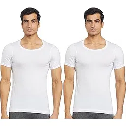 rupa frontline Men's Cotton Western Solid Vest (Pack of 2) (Frontline-Sky-White-RNS-2-95_White-picture-37