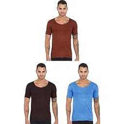 rupa frontline Men's Cotton Western Solid Vest (Pack of 3) (Frontline-Color-Asst-RNS-3-95_Multicolour-picture-16