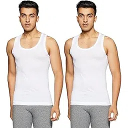 rupa frontline Men's Solid Regular Fit Vest (Frontline-Air-Whit-RN-2-75_White-picture-14